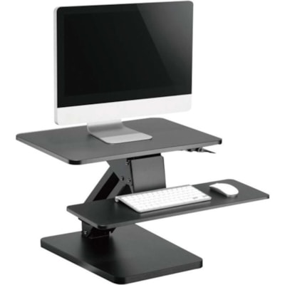 Tripp Lite series Safe-IT WWSSDTAM Multipurpose Desktop Riser - 29 lb (13154.18 g) Load Capacity - 17.50" (444.50 mm) Height x 23.60" (599.44 mm) Width x 24.20" (614.68 mm) Depth - Desktop - Black - For Monitor, Computer, Notebook, Keyboard, Smartphone, USB Hub, TV, Workstation - Antimicrobial, Keyb EIGHT SIT-STAND DESKTOP WORKST ATION