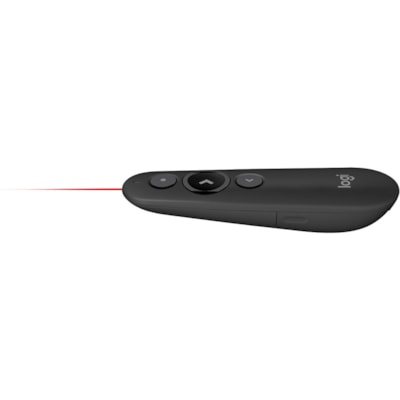 Logitech R500s Laser Presentation Remote - Laser - Wireless - Bluetooth - 2.40 GHz - Graphite, Black - USB - 3 Button(s) on Remote Graphite 
