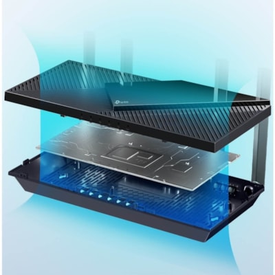 TP-Link Archer AX55 Wi-Fi 6 IEEE 802.11ax Ethernet Wireless Router - Dual Band - 2.40 GHz ISM Band - 5 GHz UNII Band - 4 x Antenna(4 x External) - 375 MB/s Wireless Speed - 4 x Network Port - 1 x Broadband Port - USB - Gigabit Ethernet - VPN Supported - Desktop  