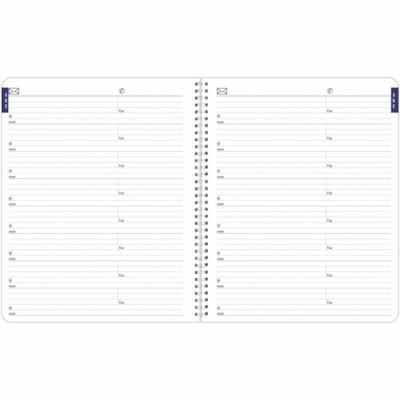 Blueline 2026 Joyful DuraGlobe 14-Month Monthly Planner - December to January - 8-7/8" x 7-1/8" - Red - Bilingual - Monthly - 14 Month - December 2025 to January 2027 - 1 Month Double Page Layout - 7 1/8" (180.98 mm) x 8 7/8" (225.43 mm) Sheet Size - Twin Wire - Red - Bamboo Fiber, Paper - Bilingual  