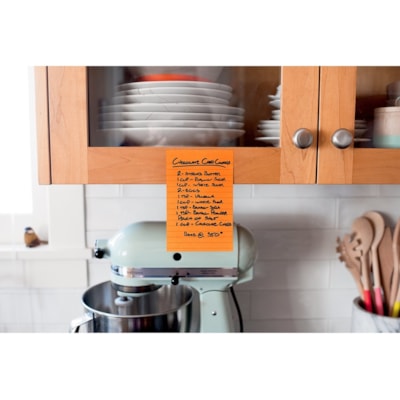 Post-it® Super Sticky Notes - Energy Boost Color Collection - 4" (101.60 mm) Flag/Note Width x 6" (152.40 mm) Flag/Note Length - Rectangle - 45 Sheets per Pad - Vital Orange, Tropical Pink, Blue Paradise, Limeade - Sticky - 24 / Pack 45 SHTS/PAD ENERGY BOOST 