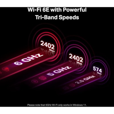 TP-Link - Adaptateur Wi-Fi/Bluetooth Archer TXE75E AXE5400 IEEE 802.11ax Bluetooth 5.2 Triples Bandes pour Ordinateur de bureau, Contrôleur de jeu, Écouteurs, Clavier - PCI Express - 5,27 Gbit/s - 2,40 GHz ISM - 6 GHz UNII - Carte enfichable 2WRLS 