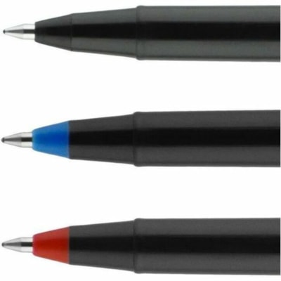 Uni-Ball Onyx, Rollerball Pen - 0.5 mm (0.02") Fine Conical, Micro Pen Point - Black Ink - Liquid - Matte Black Barrel - Metal Tip - 12 / Box MICRO .5MM LINE BLK PLASTIC BARREL& CAP DISPOSABLE SANFORD