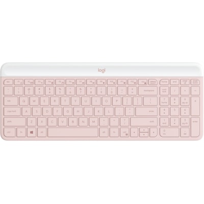 Logitech MK470 Keyboard & Mouse - USB Mechanical Wireless RF 2.40 GHz Keyboard - USB Wireless RF Mouse - Optical - 1000 dpi - Scroll Wheel - Symmetrical - AAA, AA - Compatible with Desktop Computer, Notebook for PC COMPACT & QUIET WIRELESS KEYBOARD & MOUSE COMBO - ROSE