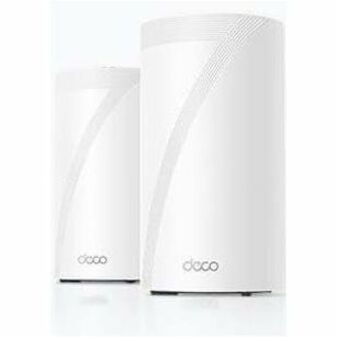 TP-Link Deco BE85 BE22000 Wi-Fi 7 IEEE 802.11be Ethernet Wireless Router - Tri Band - 2.40 GHz ISM Band - 6 GHz UNII Band - 8 x Antenna(8 x Internal) - 2.63 GB/s Wireless Speed - 2 x Network Port - 2 x Broadband Port - USB - 10 Gigabit Ethernet - VPN Supported 7WRLS 