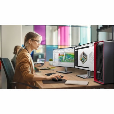 Lenovo ThinkStation P7 30F3003NUS Workstation - 1 Xeon w7-3455 - vPro Technology - 64 GB - 2 TB SSD - Intel W790 Chip - Windows 11 Pro for Workstations - 1 RTX A2000 12 GB Graphics - Serial ATA, NVMe Controller - English Keyboard - Gigabit Ethernet, 10 Gigabit Ethernet - Wireless LAN  SYST 