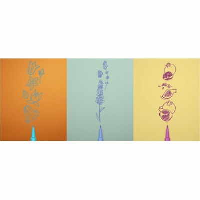 Paper Mate Flair Scented Markers - 0.7 mm (0.03") Pen Point - Medium Marker Point - 6 / Pack FLAIR MEDIUM TIP 