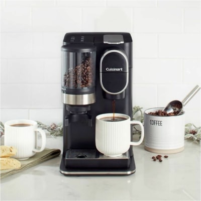 Cuisinart Grind & Brew Single-Serve Coffeemaker - Programmable - 1.42 L - Single-serve - Grinder - K-Cup Pod/Capsule Brand - Black - Charcoal Filter GRIND & BREW 