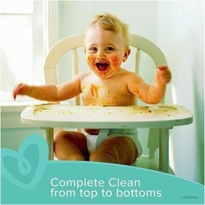 Pampers Sensitive Cleaning Wipe - White - 56 / Pack  