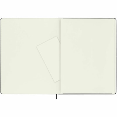 Moleskine - Carnet à couverture rigide Classic, très grand format, ligné, noir, 7 po x 10 po - 192 Pages - Margin Avec ligne - 70 g/m² Grammage - format 7 1/2 po (190,50 mm) x 9 1/2 po (241,30 mm) - hauteur de 9,84 po (250 mm) x largeur de 7,48 po (190 mm) - Paper Ivoire - Co BLACK  7" X 10"  RULED PAGES HARD COVER  ACID FREE PAPER