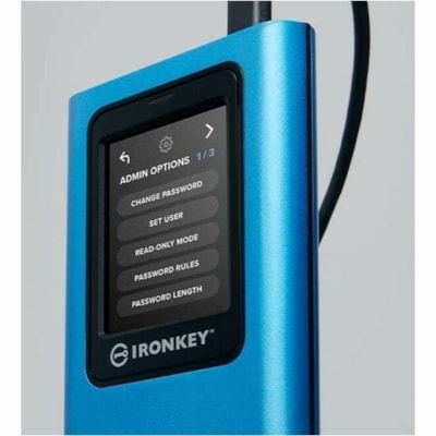 IronKey Vault Privacy 80 7.50 TB Portable Solid State Drive - External  - USB 3.2 (Gen 1) Type C - 256-bit AES-XTS Encryption Standard  