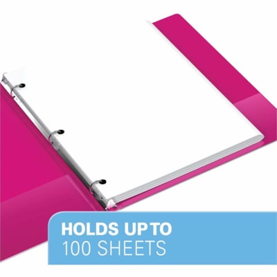 Davis Group Premium Economy, Round Ring, Binder, 6 Pack (Pink, 5/8") - Letter - 8 1/2" (215.90 mm) x 11" (279.40 mm) Sheet Size - 100 Sheet Capacity - 3 x 0.63" (15.88 mm) Ring(s) - Fastener(s): Round Ring - Pocket(s): 2, Internal - Polypropylene - Pink - 4.70 lb (2131.88 g) - Spine Label, PVC-free   
