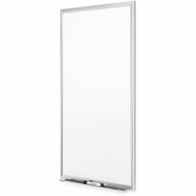 Quartet Classic Premium Porcelain Board, Silver Aluminum Frame, 6' x 4' - 48" (1219.20 mm) Width x 72" (1828.80 mm) Height - White Porcelain Surface - Silver Aluminum Frame - Horizontal/Vertical - Magnetic - Durable, Scratch Resistant, Dent Resistant, Stain Resistant, Ghost Resistant, Easy to Clean, FULL LENGTH MARKER RAIL MOUNT- ING BRACKETS QUARTET