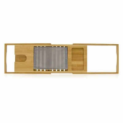 BIOS Medical Bamboo Bathtub Caddy - 1.4" (35.56 mm) Height x 27.5" (698.50 mm) Width x 8.7" (220.98 mm) Depth - Adjustable - Bamboo - 1 / Unit  