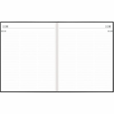 Letts 2026 Principal 12-Month Weekly Planner - January to December - 10 -1/4" x 8-1/4" - Black - English - Weekly - 12 Month - January 2026 to December 2026 - 8:00 AM to 8:00 PM - Hourly, Monday - Friday - 1 Week Double Page Layout - 8 1/4" (209.55 mm) x 10 1/4" (260.35 mm) Sheet Size - White Sheet   