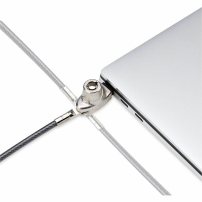 StarTech.com Slim Lock Noble Wedge® Slot Compatible, 6.6ft (2m) Keyed Locking Cable, Desk Anti-Theft Security For Laptop/Notebook Computer - Slim laptop lock compatible w/Noble Wedge® security slot; 6.6ft (2m) steel cable - Keyed laptop lock - Design w/off-center lock tip enabling computer t  ACCS 