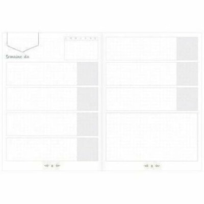 Quo Vadis Life Journal Planner - Monthly - 12 Month - Blue/Gray - Monthly Calendar - 1 LIFE JOURNAL INIFITE 15X21CM GREY BLUE  215 NUMBERED PAGE