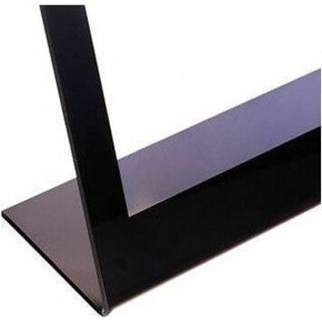 Grand & Toy Superior Image Slanted Sign Holder, Black Border, Letter-Size - 12" (304.80 mm) Width x 12.50" (317.50 mm) Height x 2.75" (69.85 mm) Depth - Top Loading, Durable, Easy to Use - Literature - Plastic - Black, Clear  
