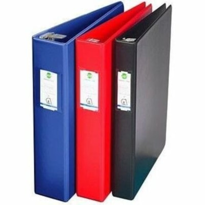 Grand & Toy - Classeur anneaux - 1 po (25,40 mm) Capcité du classeur - format lettre - format 8 1/2 po (215,90 mm) x 11 po (279,40 mm) - 250 Capacité en feuilles - 1 po (25,40 mm) Ring(s) - Fastener(s) : Anneau en D - Pocket(s) : 4, Avant et arrière - Polyéthylène, ANNEAUX COMBI  FORMAT LETTRE VINYLE RELIEF 2 POCH INT