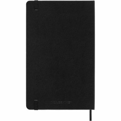 Moleskine Diary - Large - Monthly - 12 Month - January 2024 - December 2024 - 1 Day Single Page Layout - 5" x 8 1/4" Sheet Size - Elastic - Black - Hard Cover, Acid-free, Rounded Corner, Gusseted Pocket, Printed, Trip Planning, Goal Section, Bookmark, Flat Opening  