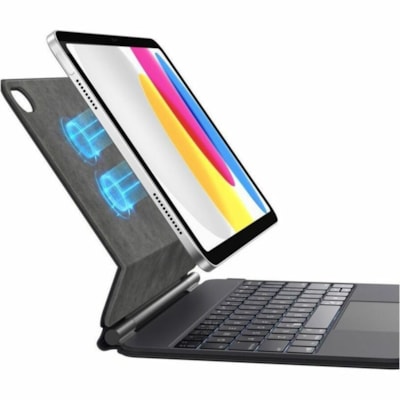 Belkin Connect Keyboard/Cover Case for 10.9" Apple iPad (10th Generation) Tablet - Anti-slip, Scratch Resistant - Faux Leather Exterior Material - 0.68" (17.20 mm) Height x 7.59" (192.80 mm) Width x 9.94" (252.60 mm) Depth NC IPAD 10TH GEN (FLOATING VER SION)