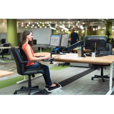 Kensington SmartFit Conform Back Rest - Black - Fabric  HEIGHT ADJUSTABLE  SMARTFIT 