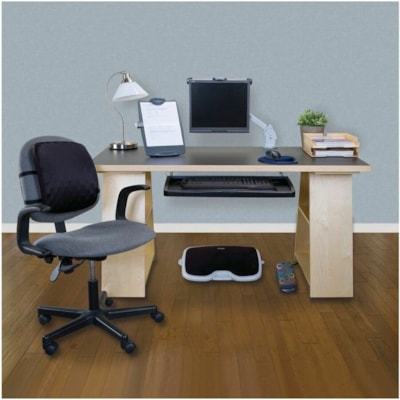 Kensington SmartFit Under-desk Comfort Keyboard Drawer - 13.5" (342.90 mm) Height x 25.9" (657.86 mm) Width - Black - High Impact Polystyrene (HIPS) - 1 EXTRA WIDE 26" TRAY W/MOUSING AERA HEIGHT ADJ.W/GEL WRIST PD