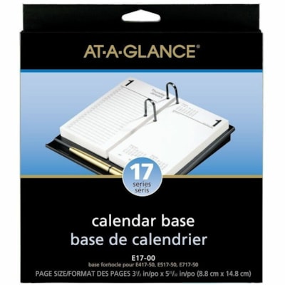 At-A-Glance Calendar/Planner Holder - Support 3.50" (88.90 mm) x 6" (152.40 mm) Media - 7.90" (200.66 mm) Height x 7.70" (195.58 mm) Width x 1.50" (38.10 mm) Depth - Plastic - Black - Recyclable, Refillable - 1 Each FOR #2 PADS 