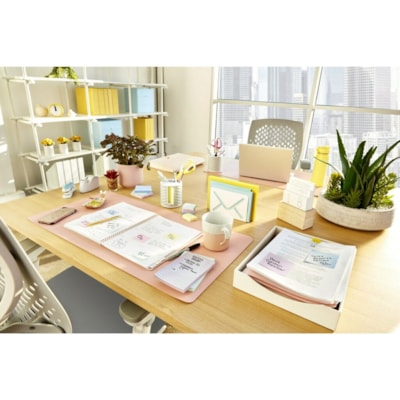 Post-it® Lined Notes - 300 - 4" (101.60 mm) Flag/Note Width x 4" (101.60 mm) Flag/Note Length - Square - 300 Sheets per Pad - Ruled - Canary Yellow - Paper - Recyclable - 1 Pad  