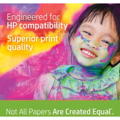 HP Papers - Papier de copie et à usages multiples 112400 - 100 Luminosité - format lettre - 8 1/2 po (215,90 mm) x 11 po (279,40 mm) - 24 lb (10886,22 g) Poids de Base - Lisse - Double face, Heavyweight, Sans bourrage, Sans acide - Blanc - 500 / Ramette 24 LBS BL:96 500 FEUILLES/PQT 