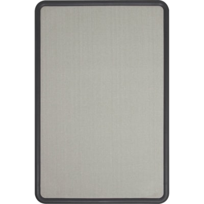 Quartet - FABRIC BRD CONTOUR GRY*36Hx48W - hauteur de la planche 36 po (914,40 mm) x largeur de la planche 48 po (1219,20 mm) - Surface Gris Tissu - Résistants, Auto-guérissant - Frame Noir - 1 chaque 36X48 PO  GRIS  COINS ARRONDIS PEUT S ACCROCHER HORIZ/VERTIC