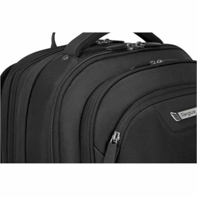 Targus Corporate Traveler CUCT02B Carrying Case Rugged (Backpack) for 10.5" to 16" Notebook - Black - Damage Resistant, Impact Resistant, Water Resistant Bottom, Impact Absorbing, Drop Resistant, Bump Resistant, Water Resistant, Shock Absorbing, Tear Resistant, Crash Resistant - Polyester Body - Che  