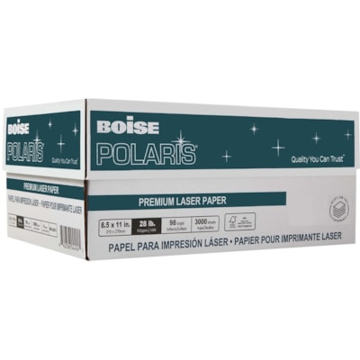 Polaris Laser Paper - 97 Brightness - Letter - 8 1/2" (215.90 mm) x 11" (279.40 mm) - 28 lb (12700.59 g) Basis Weight - Smooth - Jam-free, Double-sided - Bright White - 500 Sheet 500/PK WHT REPLACING LL1032