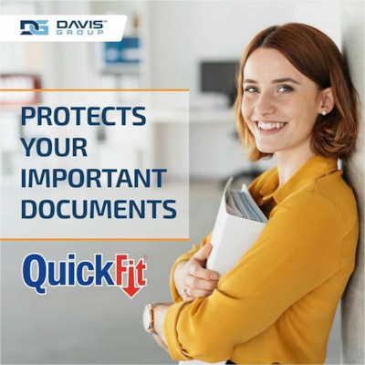 QuickFit View Binder, 3-Ring Binder, Angle D Ring, 1 Inch, Black - 1" (25.40 mm) Binder Capacity - Letter - 8 1/2" (215.90 mm) x 11" (279.40 mm) Sheet Size - 225 Sheet Capacity - 3 x 1" (25.40 mm) Ring(s) - Fastener(s): D-Ring - Polypropylene - Black - Recycled - Clear Overlay - 1 Each D-RING  OVERLAY USES LTTR SIZE PAPER FOR CUSTOM INSERT