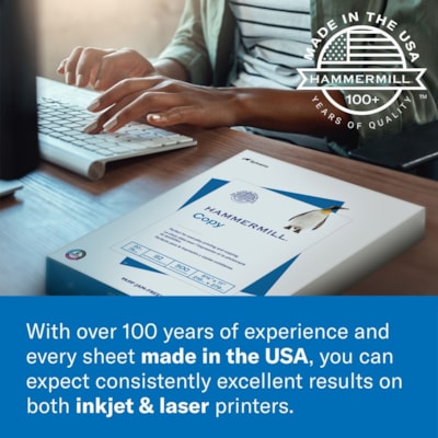 Hammermill - Papier Color Copy Digital - 100 Luminosité - format légal - 8 1/2 po (215,90 mm) x 14 po (355,60 mm) - 28 lb (12700,59 g) Poids de Base - Ultra lisse - Blanc - 500 / Ramette 28LB LEGAL PHOTOWHITE FSC CERTIFIED ACID FREE