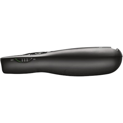 Logitech R400 Wireless Presenter - Laser - Wireless - 49.21 ft (15000 mm) - Radio Frequency - 2.40 GHz - Black - USB - 1 Each  