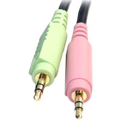 StarTech.com 6 ft 4-in-1 USB DisplayPort KVM Switch Cable - Connect high resolution DisplayPort® video, USB, and audio all in one cable  CABL 