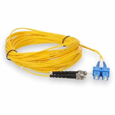 AddOn 5m ST to SC Yellow OS2 Duplex OFNR (Riser-Rated) SMF Fiber Patch Cable - Fiber Optic for Network Device - 5m - 2 x ST Male Network - 2 x SC Male Network - Yellow  CABL 