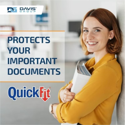 QuickFit Heavy-Duty 3-Ring File Binder, Locking D-Ring, View Binder, 3 Inch, White - 3" (76.20 mm) Binder Capacity - 8 1/2" (215.90 mm) x 11" (279.40 mm) Sheet Size - 550 Sheet Capacity - 3 x 3" (76.20 mm) Ring(s) - Fastener(s): D-Ring - Pocket(s): 2, Internal - Polypropylene - White - Recycled - La D-RING  FINGER HOLE ON SPINE LABEL HOLDER  IDEAL FOR FILING