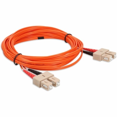 AddOn 2m SC to SC Orange OM1 Duplex OFNR (Riser-Rated) MMF Fiber Patch Cable - 6.6 ft (2 m) Fiber Optic Network Cable for Network Device - First End: 2 x SC Network - Male - Second End: 2 x SC Network - Male - Patch Cable - LSZH, OFNR, Riser, Plenum - 62.5/125 µm - Orange - 1.0  CABL 