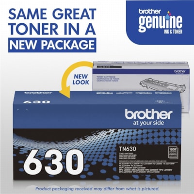 Brother TN630 Original Toner Cartridge - Laser - Standard Yield - 1200 Pages - Black - 1 Each 1200 PG YEILD 