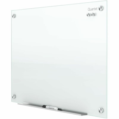 Quartet - Tableau effaçable à sec Infinity - largeur de 96 po (2438,40 mm) x hauteur de 48 po (1219,20 mm) - Surface Blanc En verre trempé - Horizontale/Verticale - Magnétique BLANC 