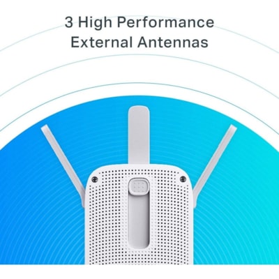 TP-Link RE450 IEEE 802.11ac 1.71 Gbit/s Wireless Range Extender - 2.40 GHz, 5 GHz - 3 x External Antenna(s) - External - 1 x Network (RJ-45) - Ethernet, Fast Ethernet, Gigabit Ethernet - 9 W - Wall Mountable  