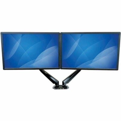 StarTech.com Dual Monitor Arm, USB Hub and Audio Ports in Base, Monitors up to 32" (17.6lb/8kg), VESA Monitor Stand Desk Mount - Increase productivity by mounting two monitors up to 32" , with full-motion articulation - Dual-Monitor Arm - Works on all VESA Mount compliant monitors incl Acer, HP & Sa  MNT 