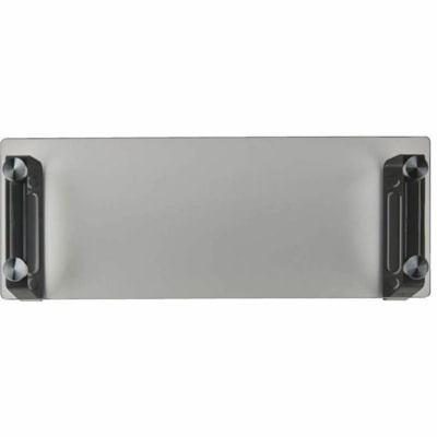 Tripp Lite series Universal Glass-Top Monitor Riser - 40 lb (18143.69 g) Load Capacity - 3.15" (80.01 mm) Height x 22" (558.80 mm) Width x 8.27" (210.06 mm) Depth - Desktop - Tempered Glass, Brushed Aluminum  ACCS 