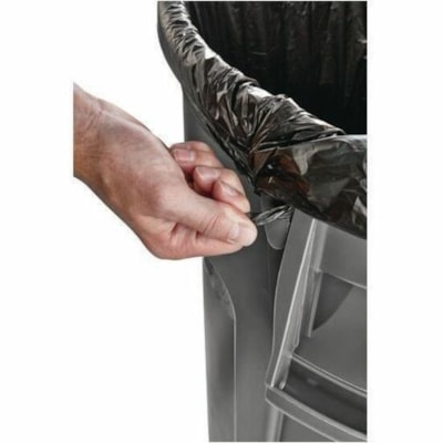 Rubbermaid Commercial 2632 32 Gallon BRUTE Container - 121.13 L Capacity - Round - Crack Resistant, Crush Resistant, Fade Resistant, Warp Resistant, UV Resistant, Dent Resistant, Chemical Resistant - 27.8" (706.12 mm) Height x 21.9" (556.26 mm) Width x 21.9" (556.26 mm) Diameter - Plastic - Gray - 6 W/O LID  GREY 