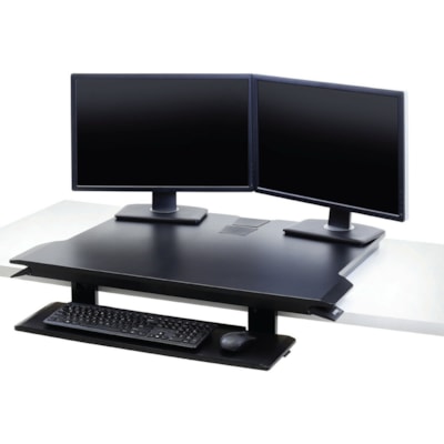 Ergotron WorkFit-TX Standing Desk Converter - Up to 30" Screen Support - 40 lb (18143.69 g) Load Capacity - 20" (508 mm) Height - Desktop - Black ESK CONVERTER  BLACK. 