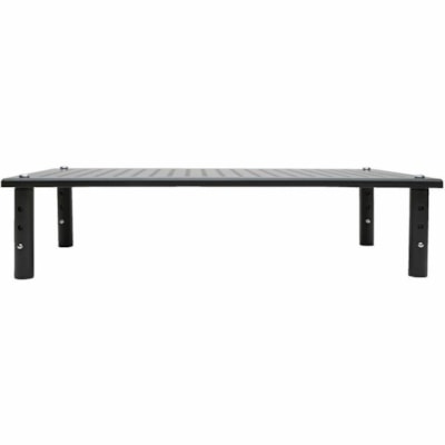 Tripp Lite series Monitor Riser for Desk, 18 x 11 in. - Height Adjustable, Metal, Black - 44.09 lb (20000 g) Load Capacity - 4.30" (109.22 mm) Height x 18.50" (469.90 mm) Width x 11.20" (284.48 mm) Depth - Desktop, Tabletop, Countertop - Metal - Black  CPNT 