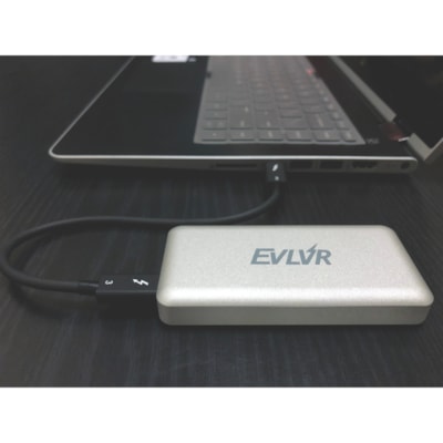 Patriot Memory EVLVR 1 TB Portable Solid State Drive - External - PCI Express (PCI Express 3.0 x2) - Silver - Thunderbolt 3 - 1600 MB/s Maximum Read Transfer Rate - 2 Year Warranty - Retail 1TB TYPE-C SSD 
