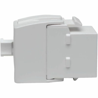 Tripp Lite by Eaton Connecteur réseau N238-001-GY-TF - Blanc   RJ45  Shuttered  Dust Cap - Toolless  PoE/PoE+ C